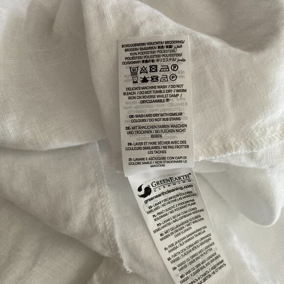 Boden Una Linen Embroidered Maxi Dress, Floral Garland, Ivory, 6P - Picture 10 of 11